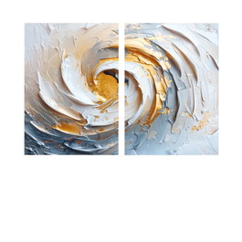 Wallity DEV7 Conjunto de Pinturas Decorativas en Lienzo Multicolor (2 Piezas)
